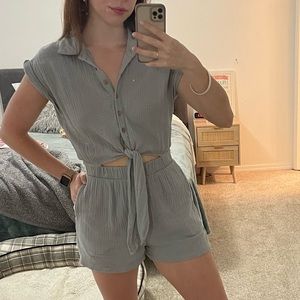 Grey Romper